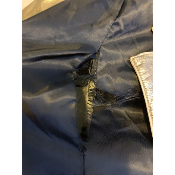 We The Free Free People Fast Lane Metallic Gold Vegan Leather Moto Jacket Small - Picture 13 of 16